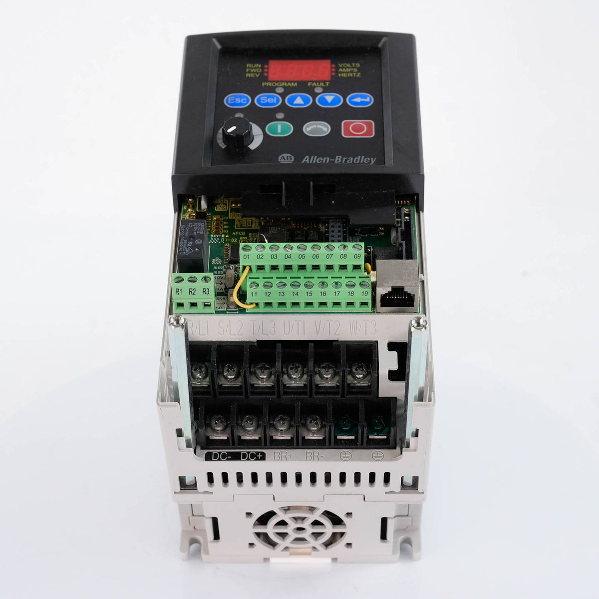 Allen Bradley 22B-D2P3N104 ser A PowerFlex 40 AC Drive 480V 3PH 0.75kW 1HP 2.3A