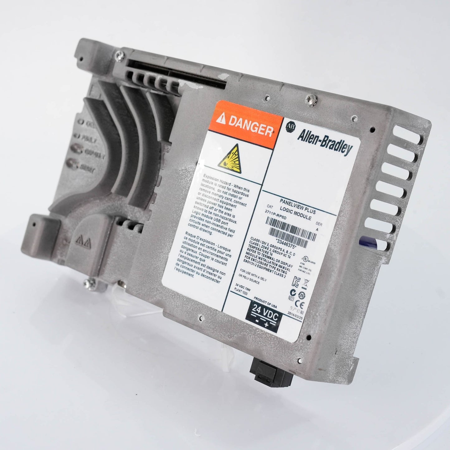 Allen Bradley 2711P-RP8D /A PanelView Plus Logic Module 128MB RAM 24V 2711PRP8D