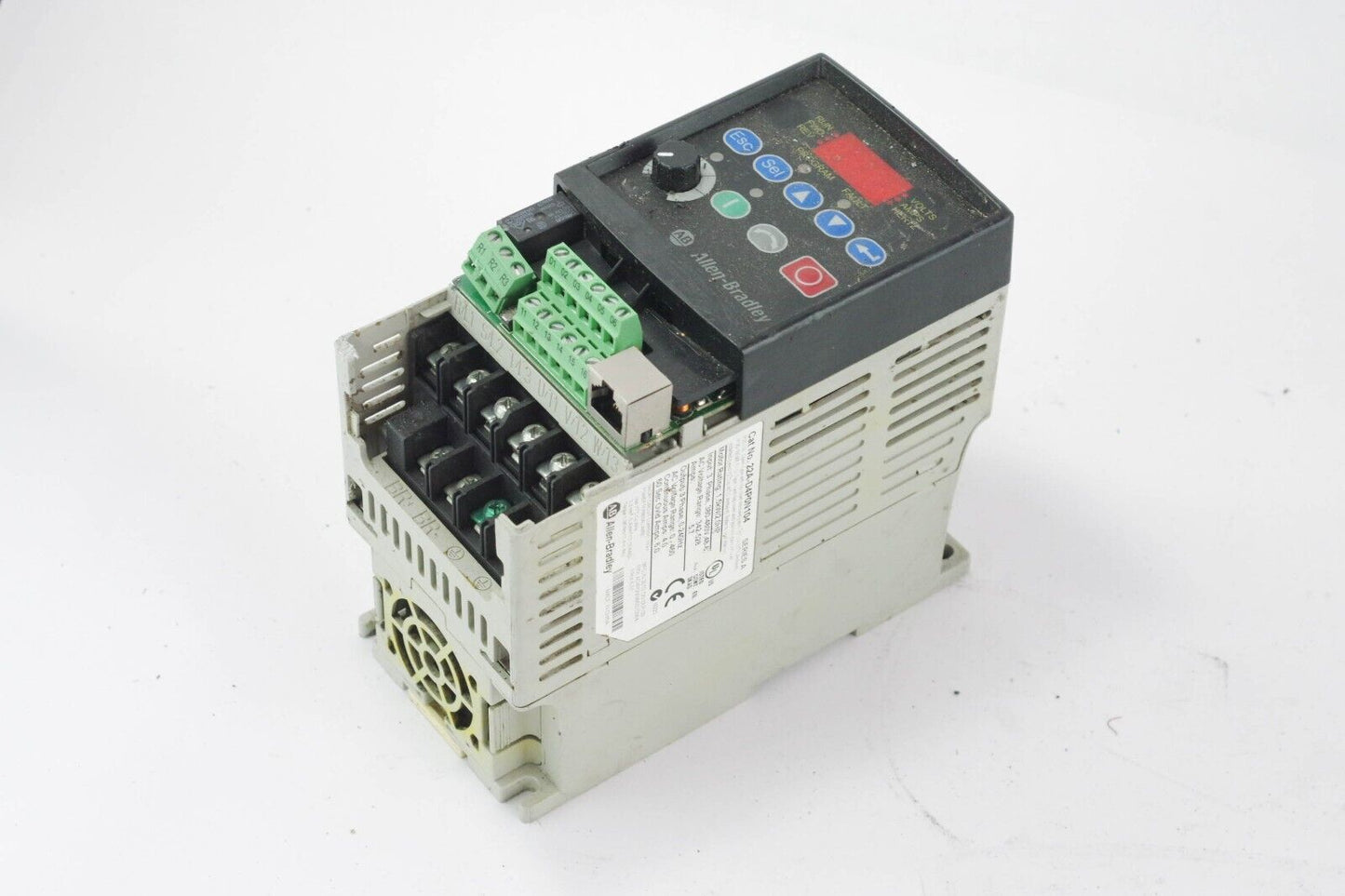 ALLEN BRADLEY POWER FLEX 4 MOTOR DRIVE 22A-D4P0N104 - For Parts Or Repair