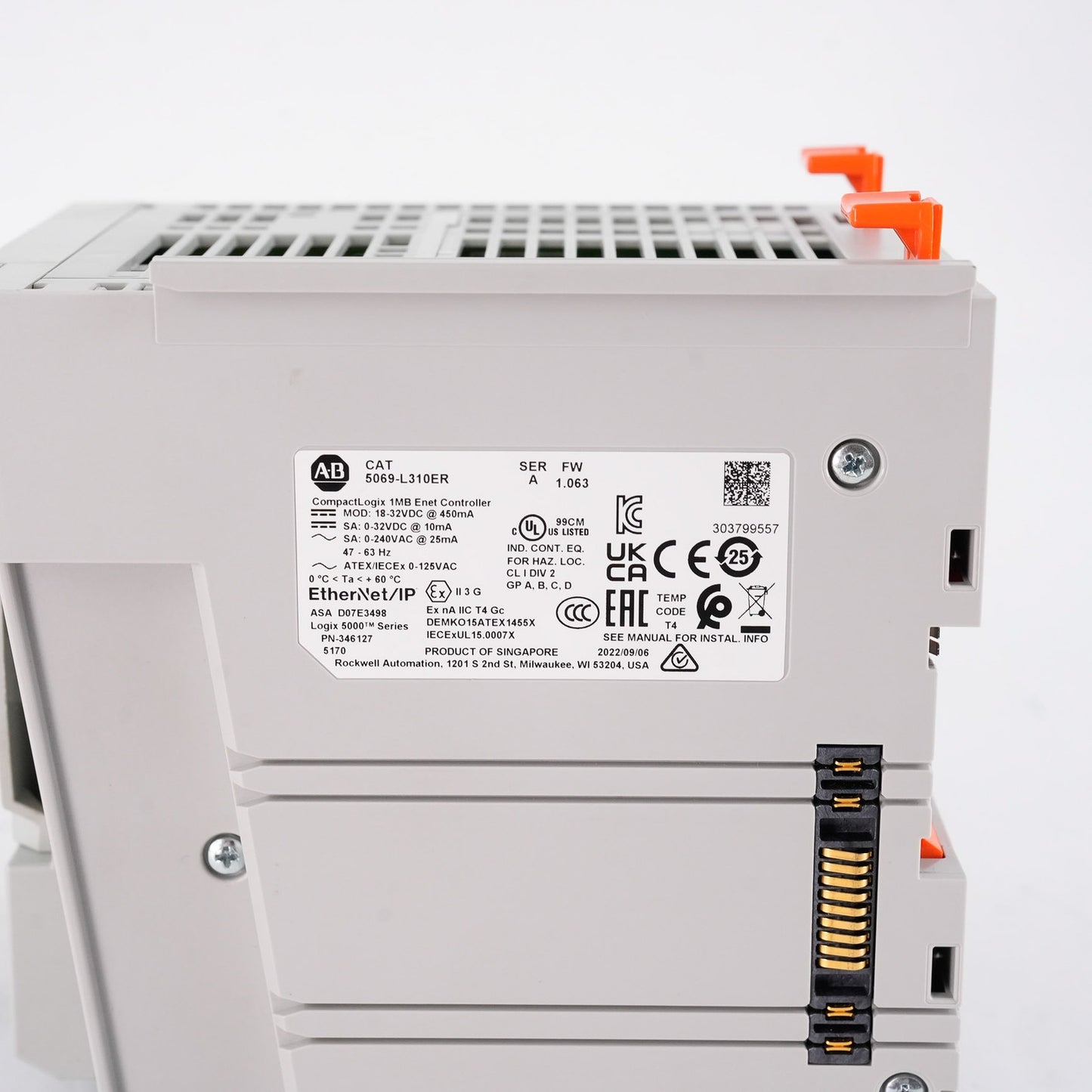 Allen Bradley 5069-L310ER /A CompactLogix 5380 1MB Controller