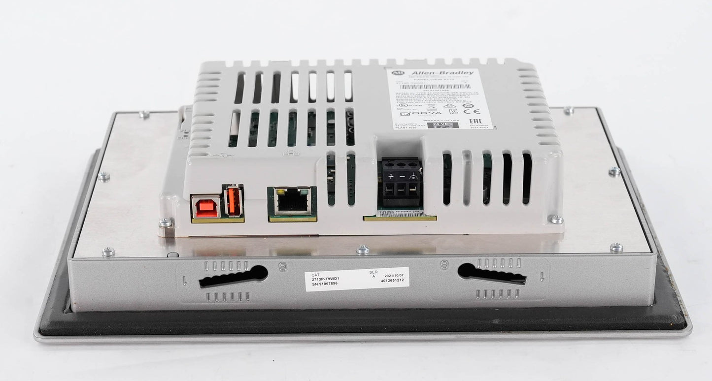 Allen Bradley 2713P-T9WD1 Ser A PanelView 5310 HMI 9-inch Touch Screen 24VDC