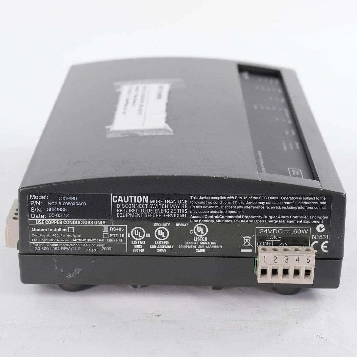Andover NetController II CX9680 NC2-R-0080X0A00 8 Node Controller XDriver Alarms