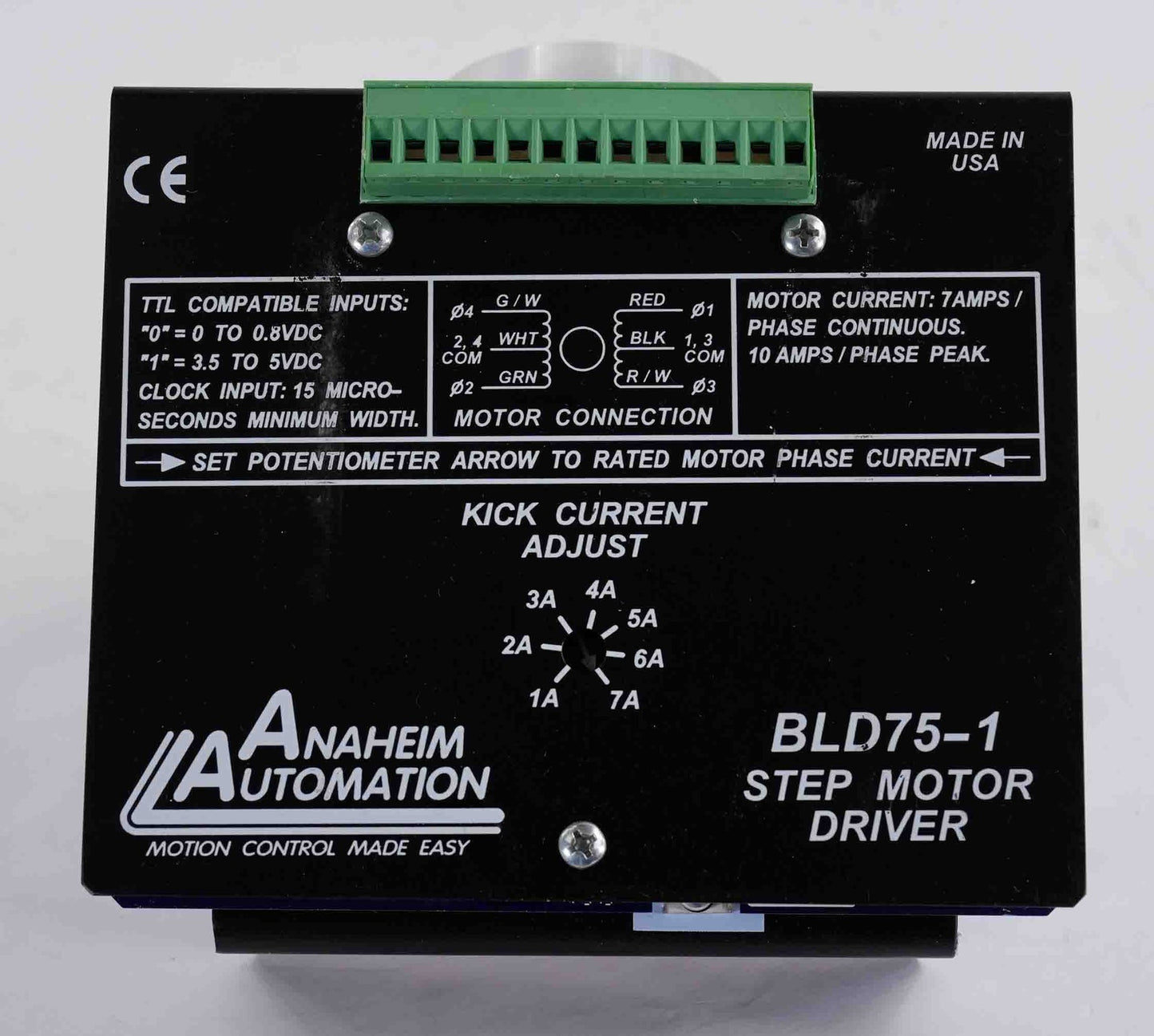 Anaheim Automation BLD75-1 Step Motor Driver 7A BLD751