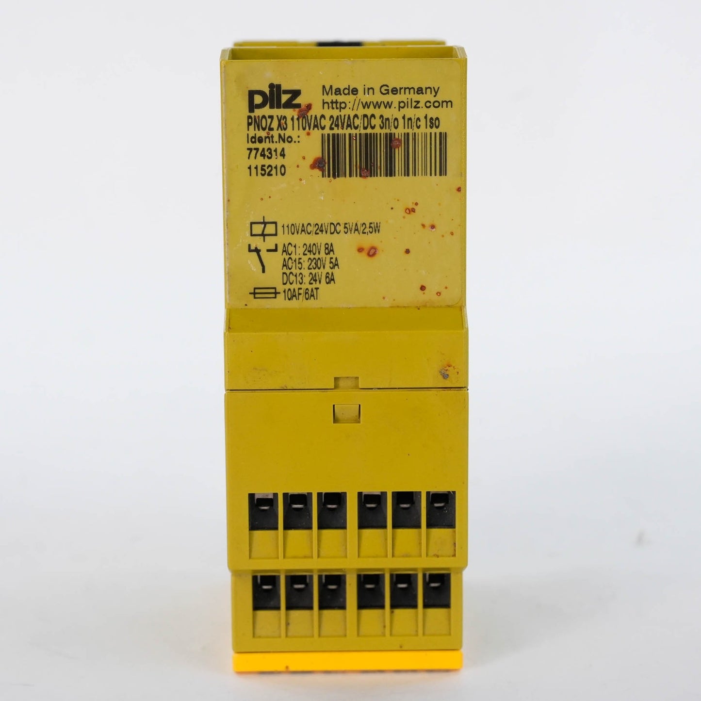 Pilz PNOZ X3 Safety Relay 24VDC 3n/o 1n/c 774310 Emergency Stop Monitoring Relay