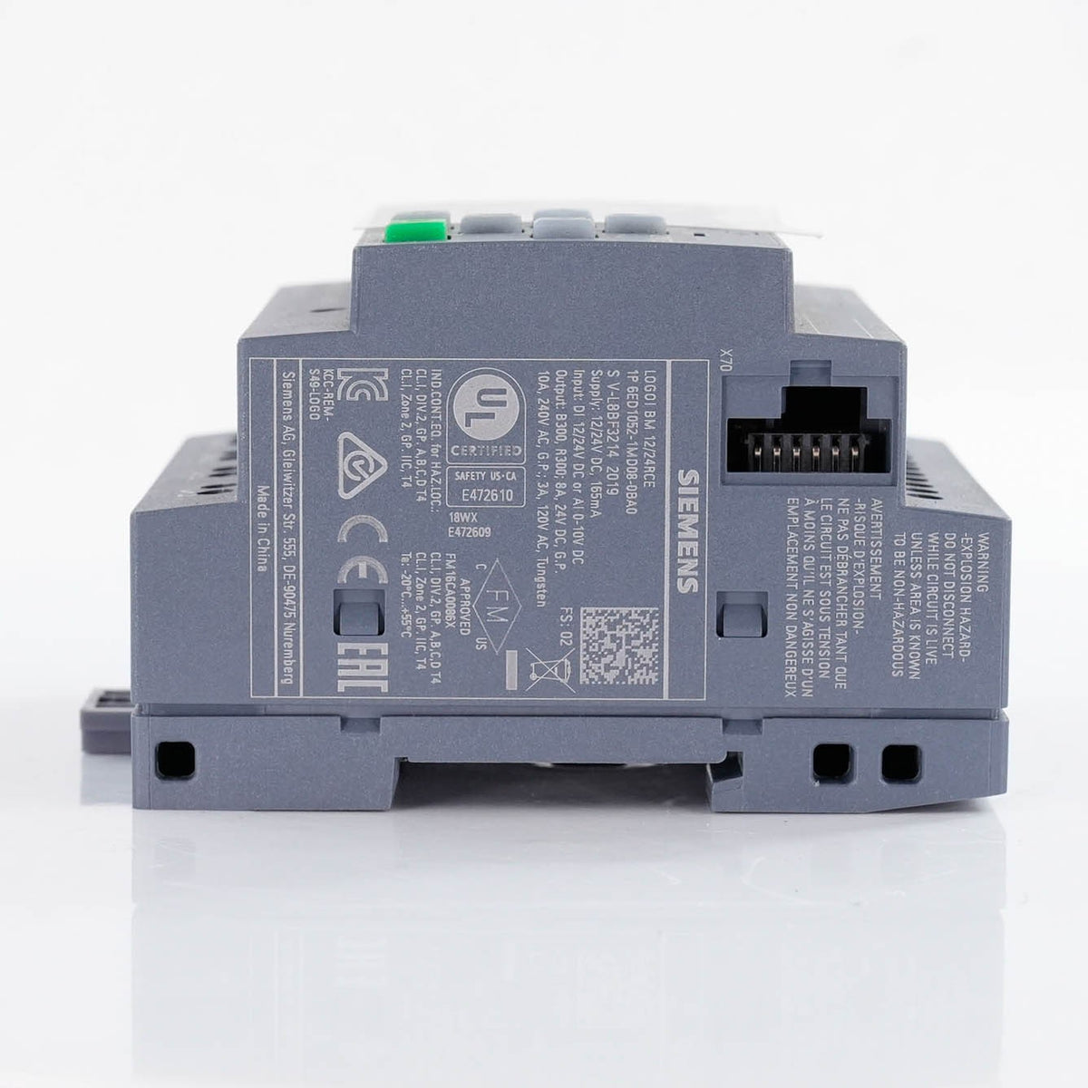 Siemens LOGO! 12/24RCE PLC Logic Module 6ED1052-1MD08-0BA1 12/24VDC 8DI 4DO Rela