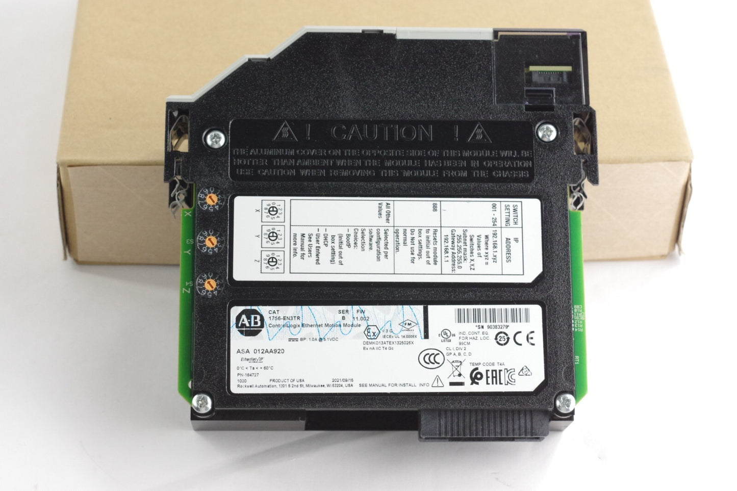 Allen Bradley 1756-EN3TR /B FW 11.002 ControlLogix 2-P EtherNet Bridge -Open Box