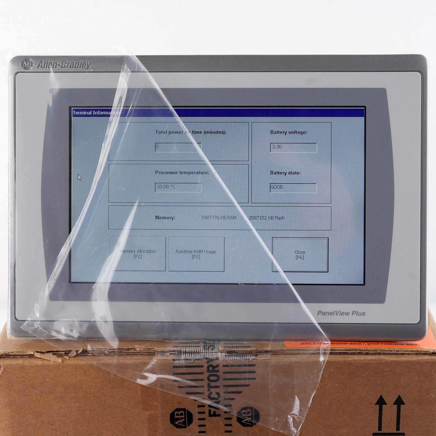 Allen Bradley 2711P-T9W22D9P /B PanelView Plus 7 Display Terminal -Open Box 2025