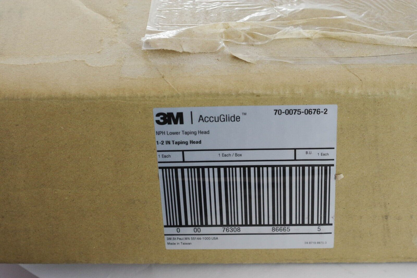 3M AccuGlide NPH Taping Head 2in Lower 21700 78-0025-0215-7 / 70-0075-0676-2