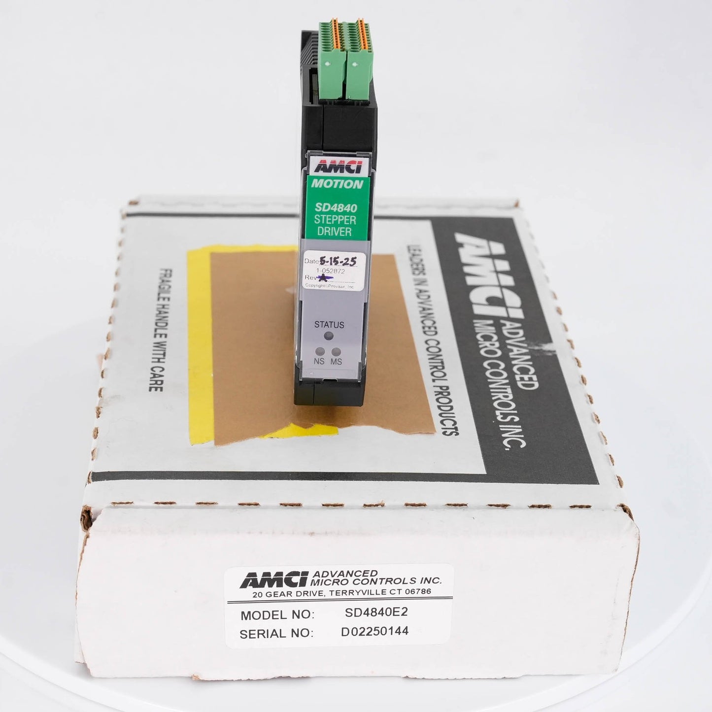 Advanced Micro Controls SD4840E2 Stepper Indexer Driver 2-Port Ethernet/IP 24VDC