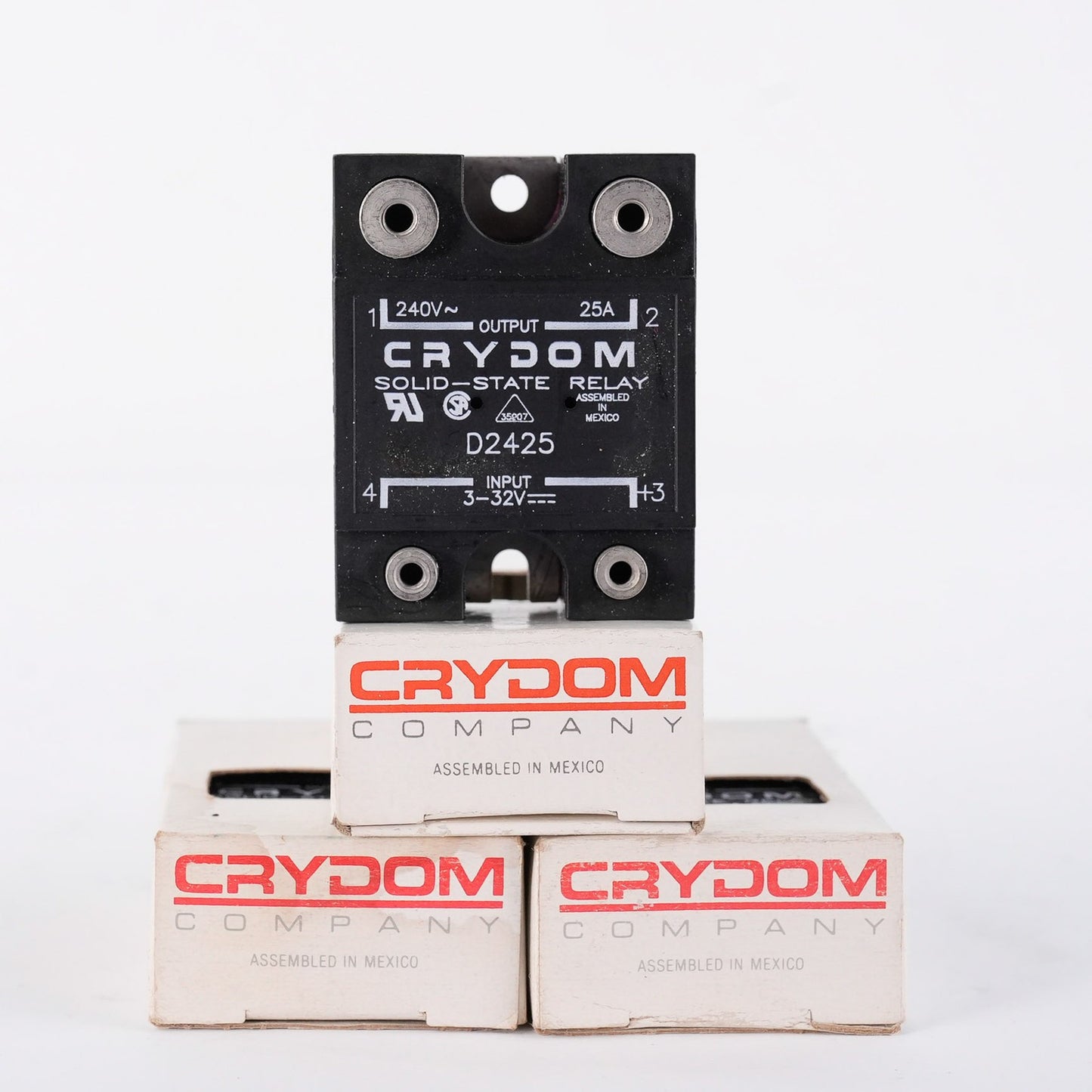 Crydom D2425 Solid State Relay SSR 240V 25A 3-32V Input - Open Box