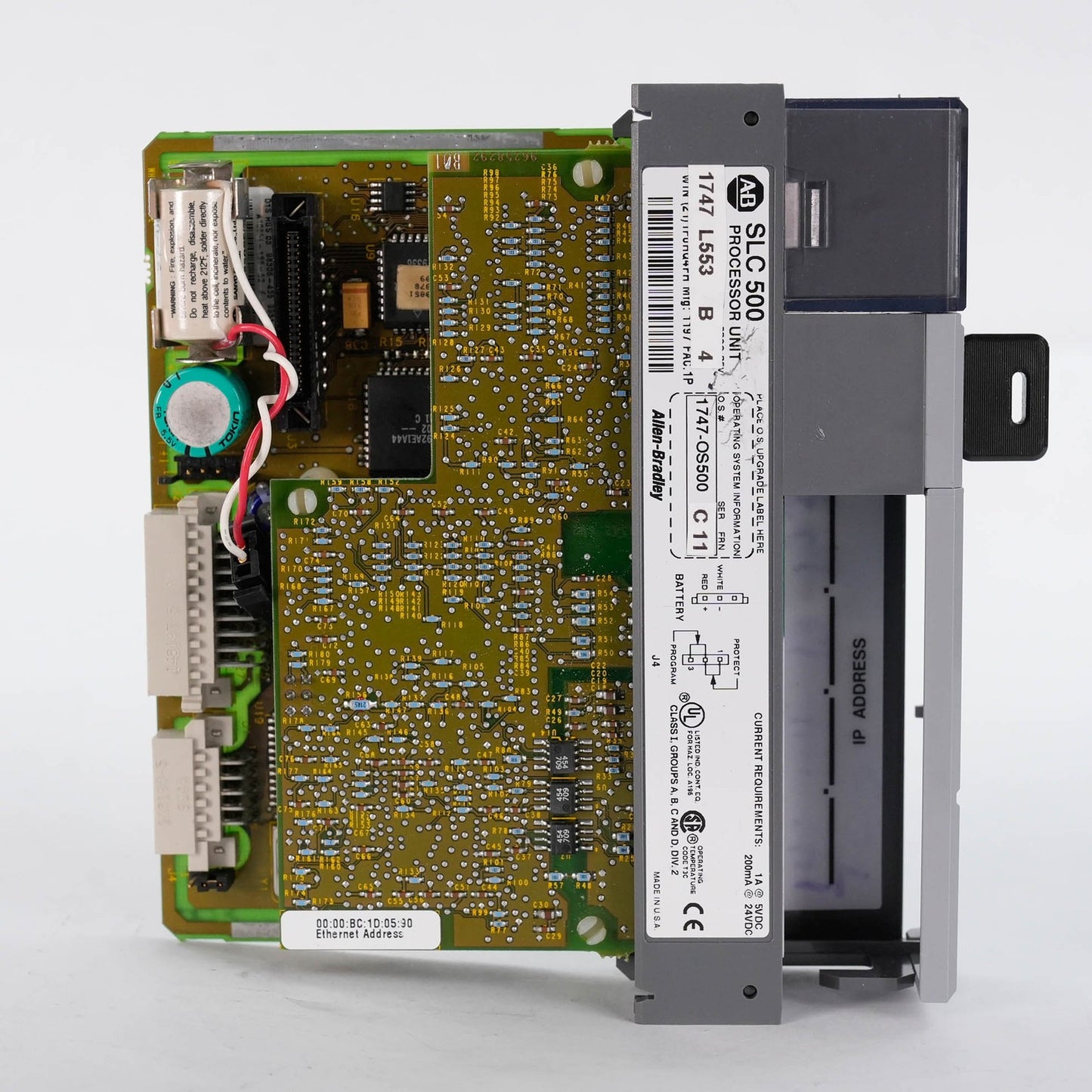 Allen Bradley 1747-L553 Ser B SLC 500 5/05 CPU Processor 64K Memory 1747L553