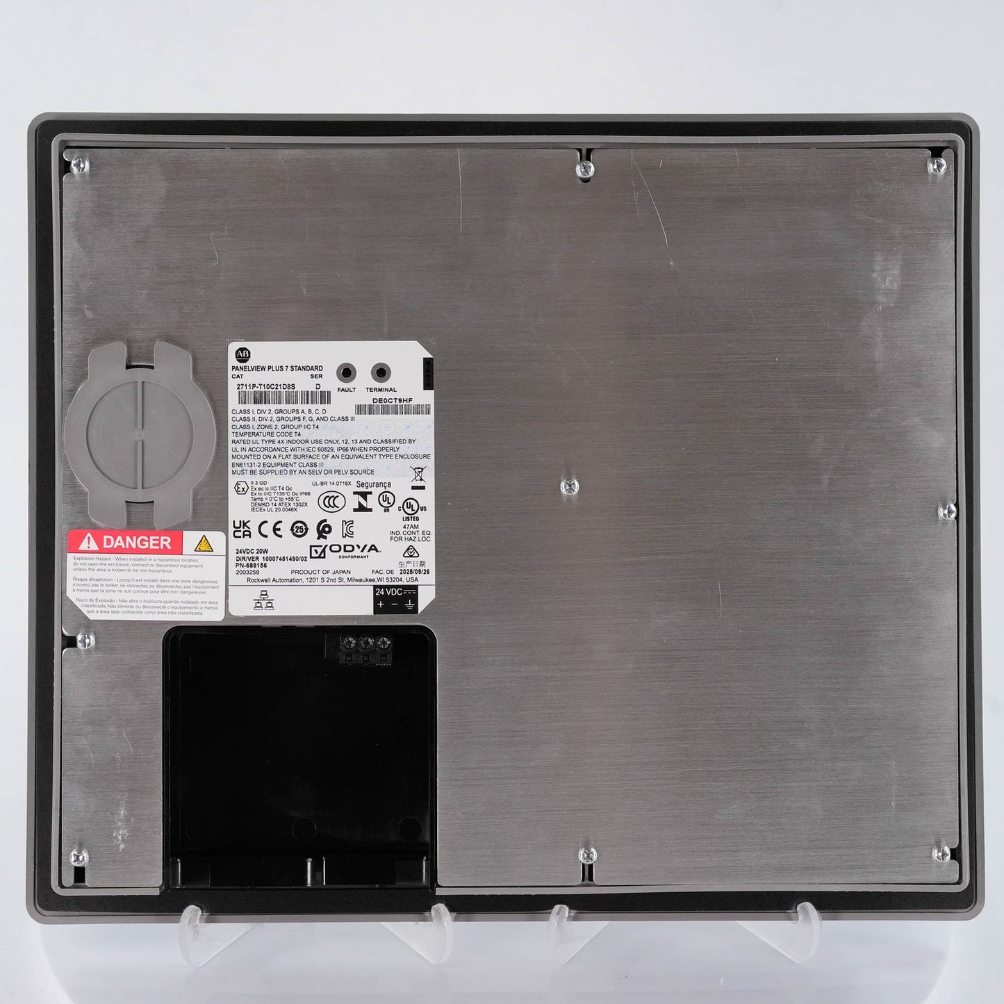 Allen Bradley 2711P-T10C21D8S /D PanelView Plus 7 10in Touch 24V 2711PT10C21D8S