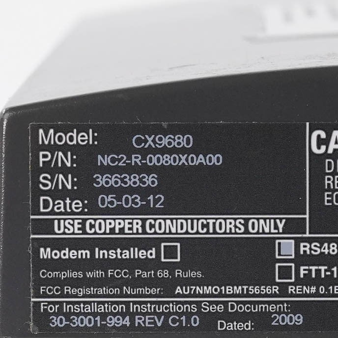 Andover NetController II CX9680 NC2-R-0080X0A00 8 Node Controller XDriver Alarms
