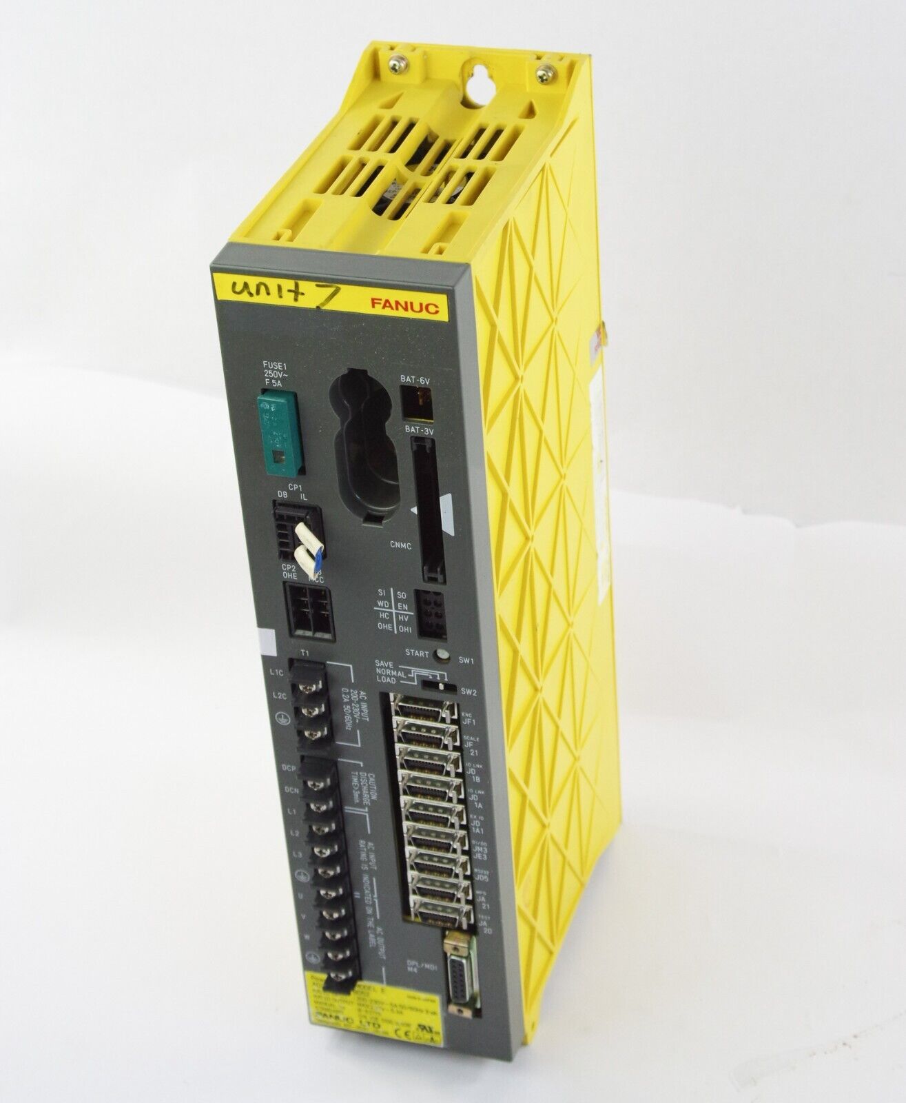 FANUC A02B-0168-B052 / A02B0168B052 Power Mate Model E 3-Phase Input 200-230V 5A