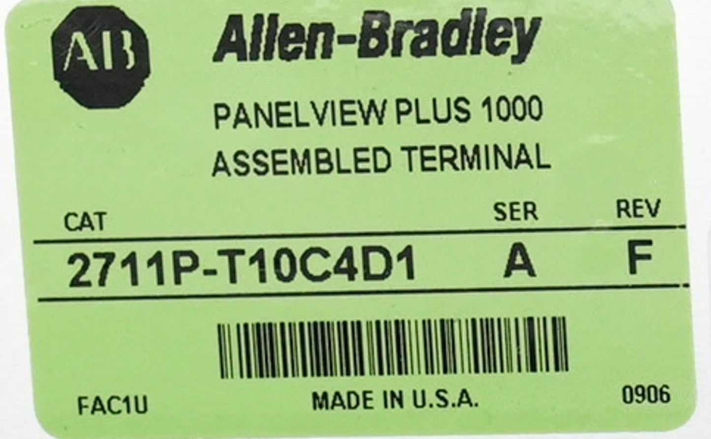 Allen Bradley 2711P-T10C4D1 /A PanelView Plus 1000 + 2711p-RP1/E RDT10C
