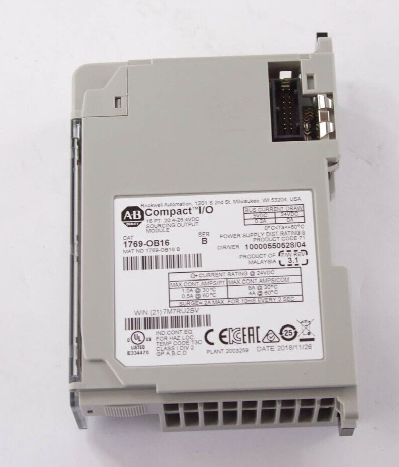 Allen Bradley 1769-OB16 / 1769OB16 Ser B Compact I/O Sourcing Output Module