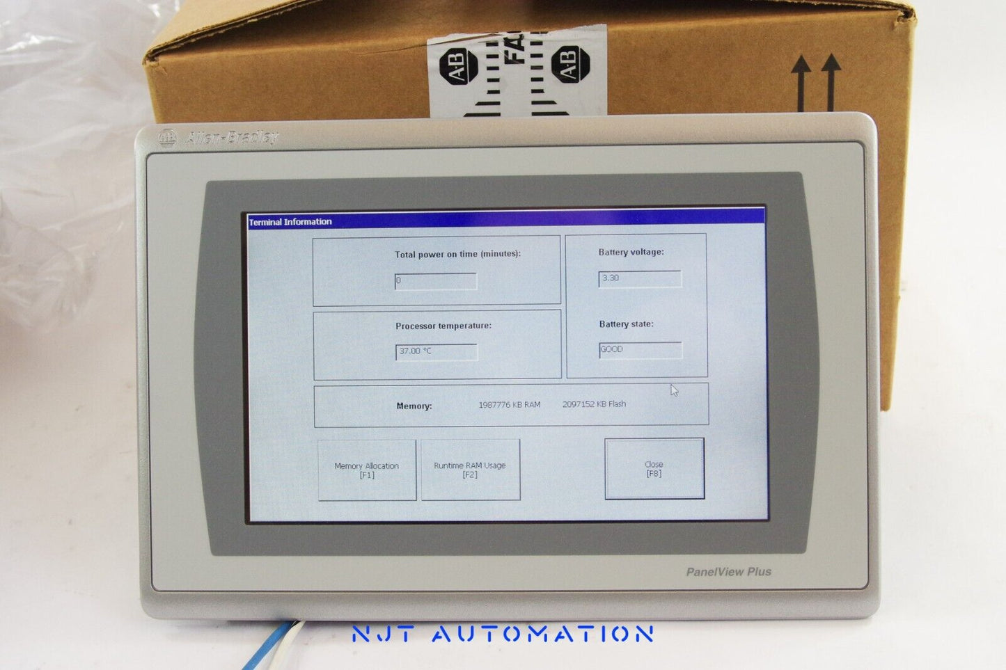 2024 ALLEN BRADLEY 2711P-T9W22D9PK /B PANELVIEW PLUS 7 Series B - Open Box