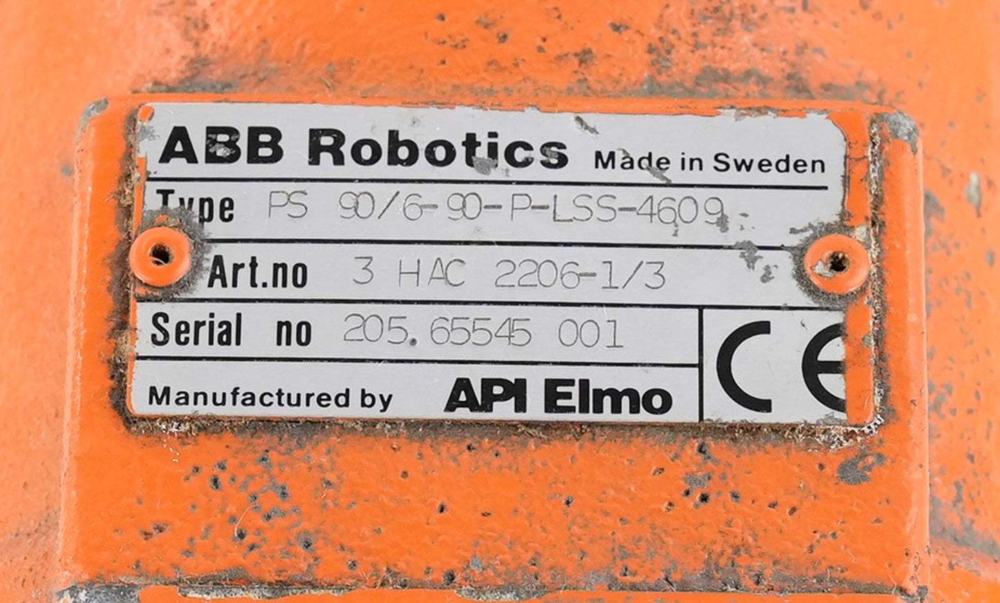 ABB Robotics PS 90/6-90-P-LSS-4609 Servo Motor PS90690PLSS4609 3 HAC 2206-1/3
