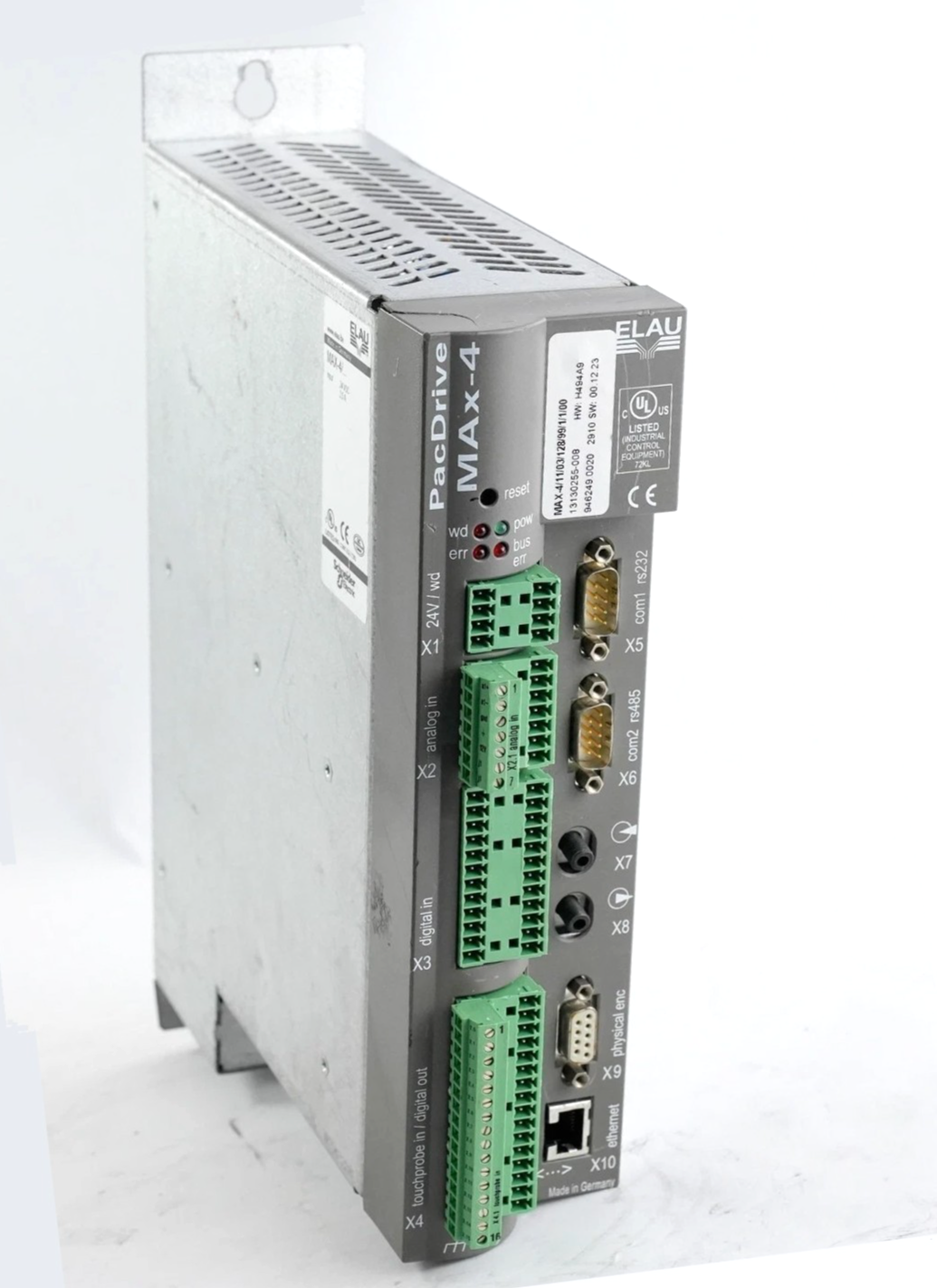 Schneider Electric MAX-4/11/03/128/99/1/1/00 ELAU PacDrive Max4 Controller + WTY