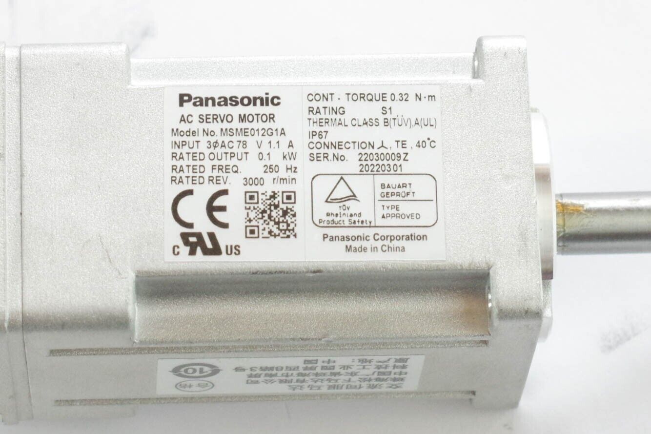 Panasonic MSME012G1A AC Servo Motor - New Without Box