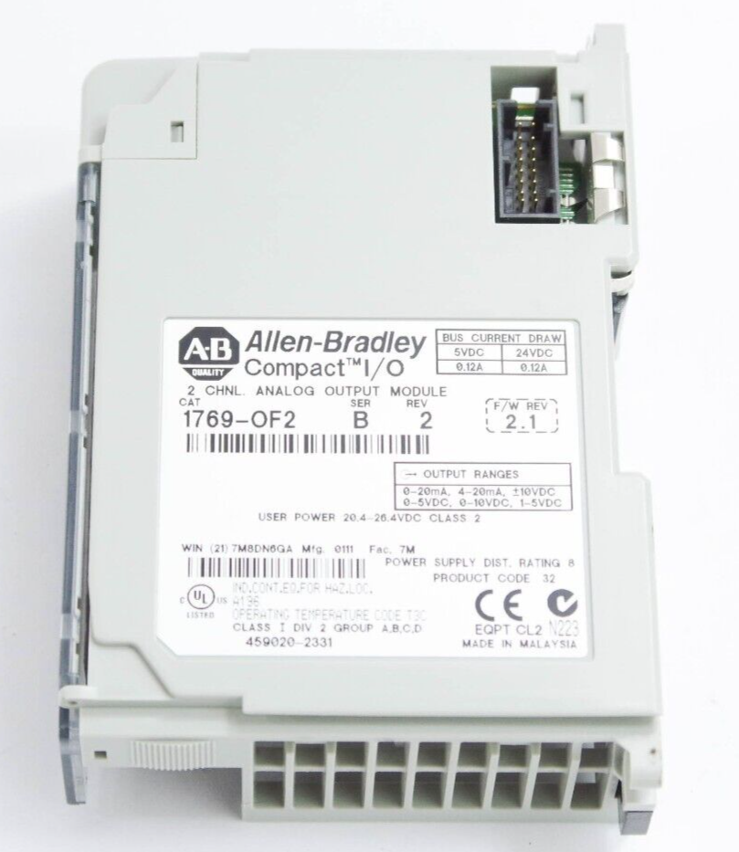 Allen Bradley 1769-OF2 / 1769OF2 Ser B Compact I/O 2-Chnl Analog Output Module