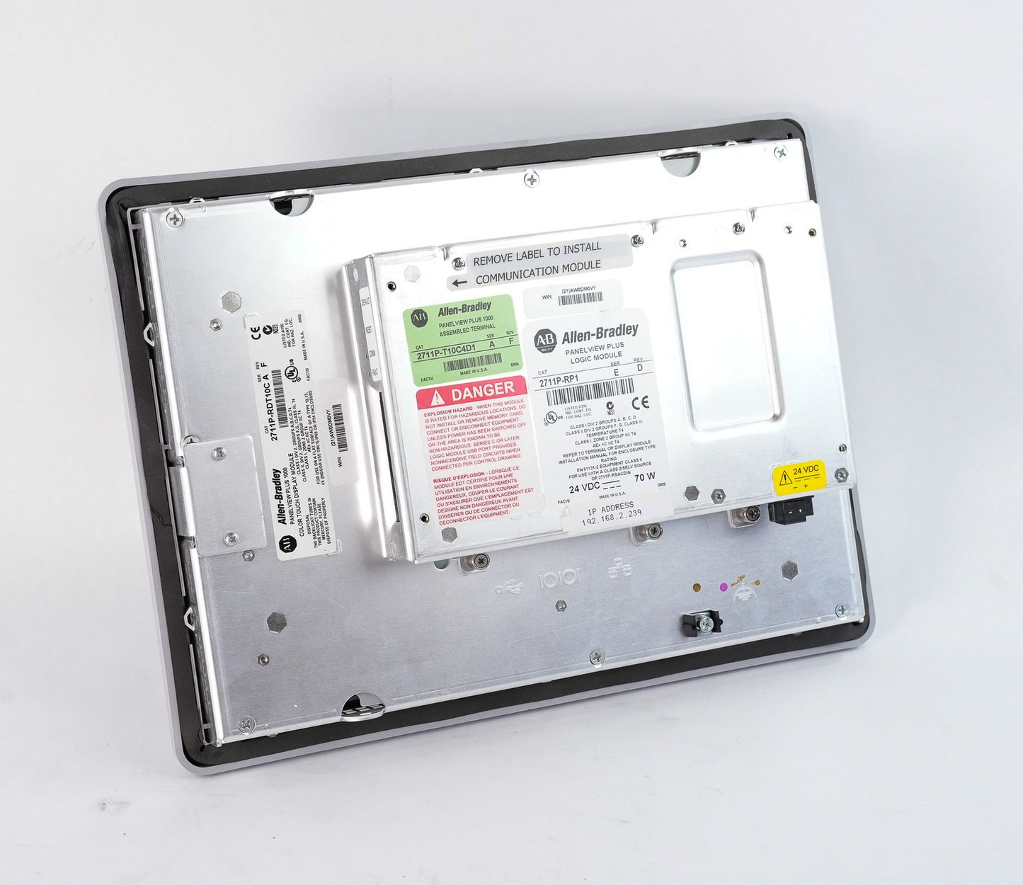 Allen Bradley 2711P-T10C4D1 /A PanelView Plus 1000 + 2711p-RP1/E RDT10C