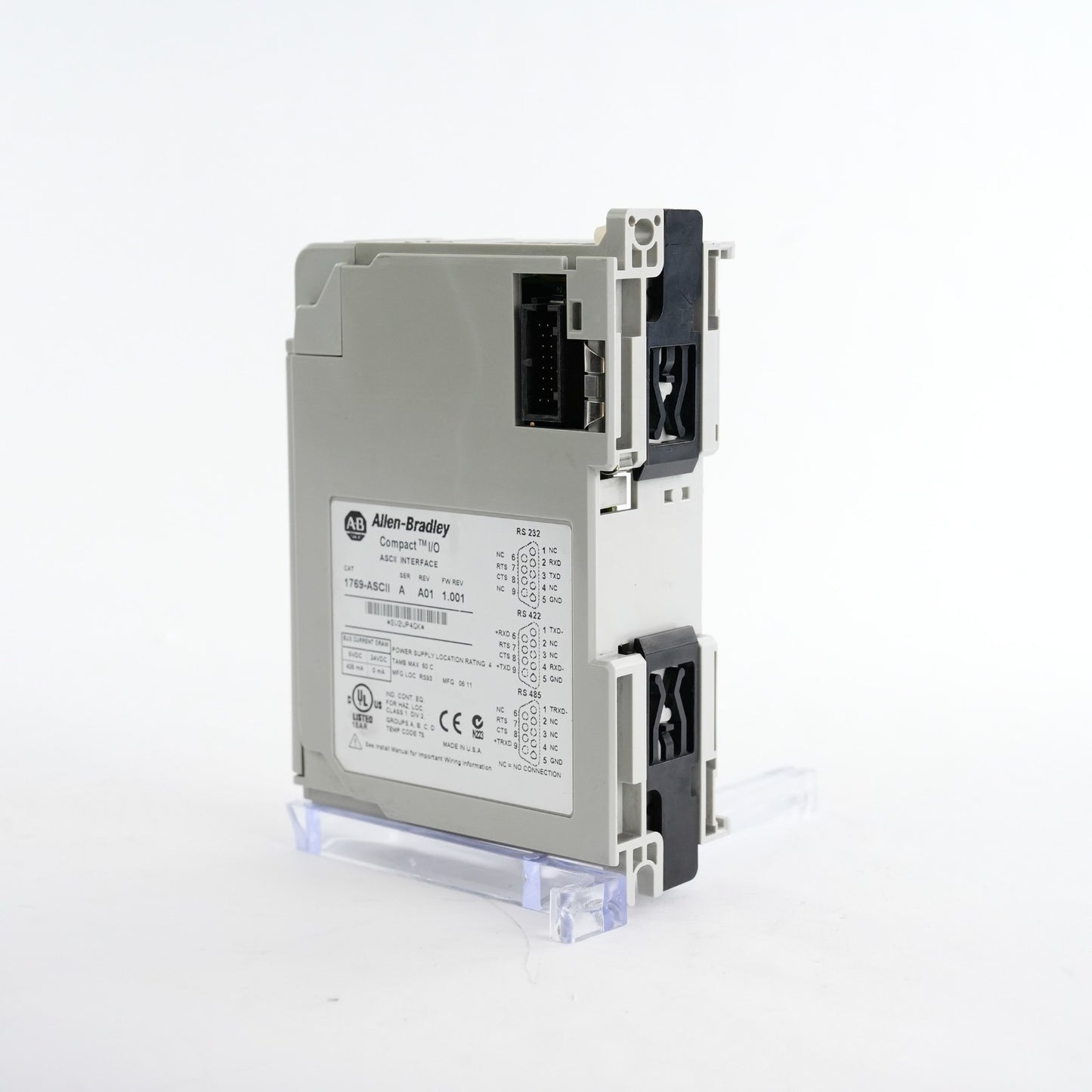Allen Bradley 1769-ASCII /A Rev A01 FW REV 1.001 Compact I/O ASCII Interface