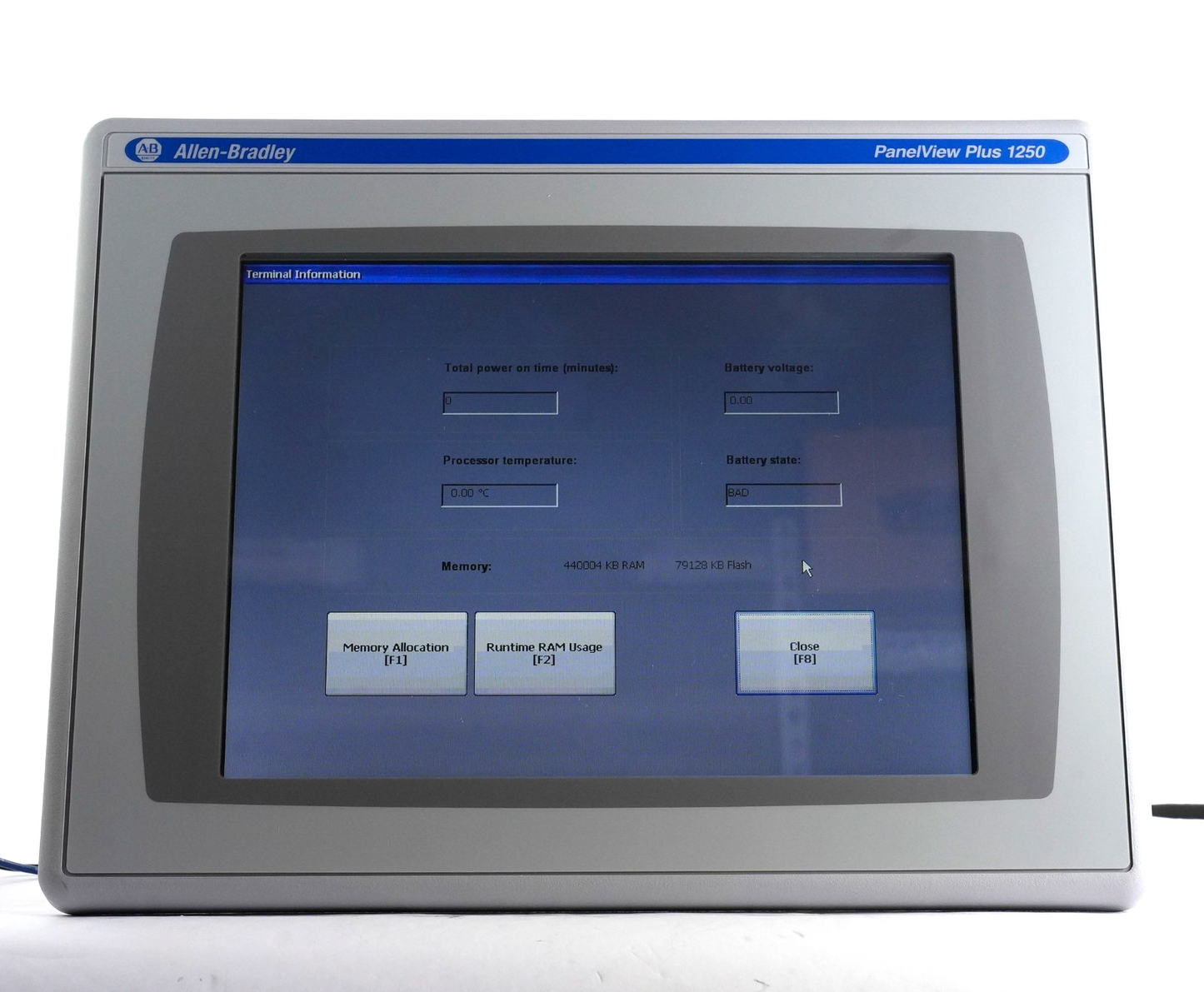 Allen Bradley 2711P-T12C4D9 A Panelview Plus 1250 Assembled Terminal RP9D RDT12C