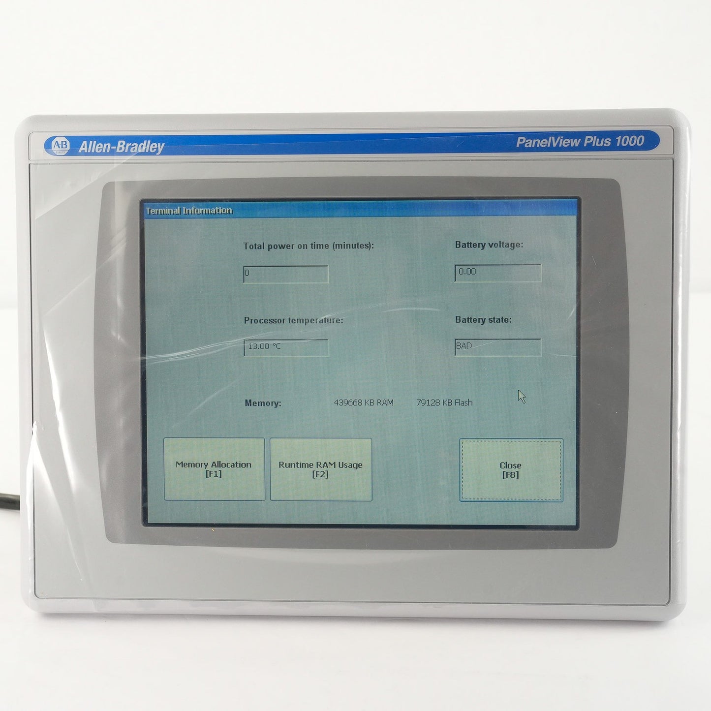 Allen Bradley 2711P-T10C4A8/A PanelView Plus 1000 Display + RP8A/B - Open Box