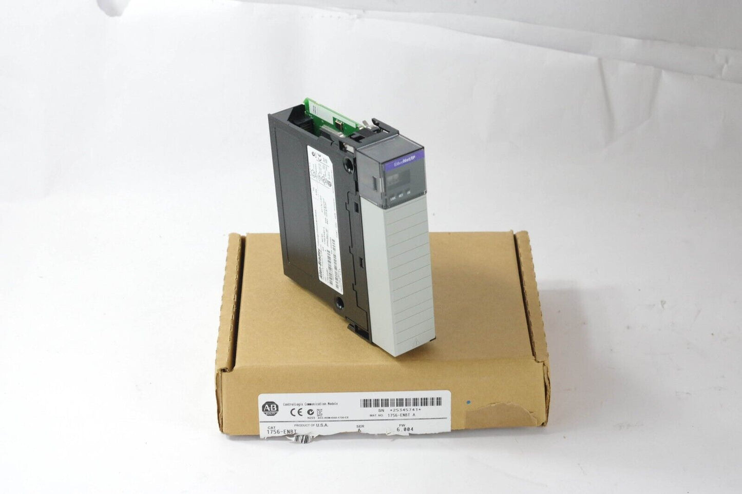 ALLEN BRADLEY 1756-ENBT SERIES A FW 6.004 COMMS MODULE / 1756ENBT - Open Box