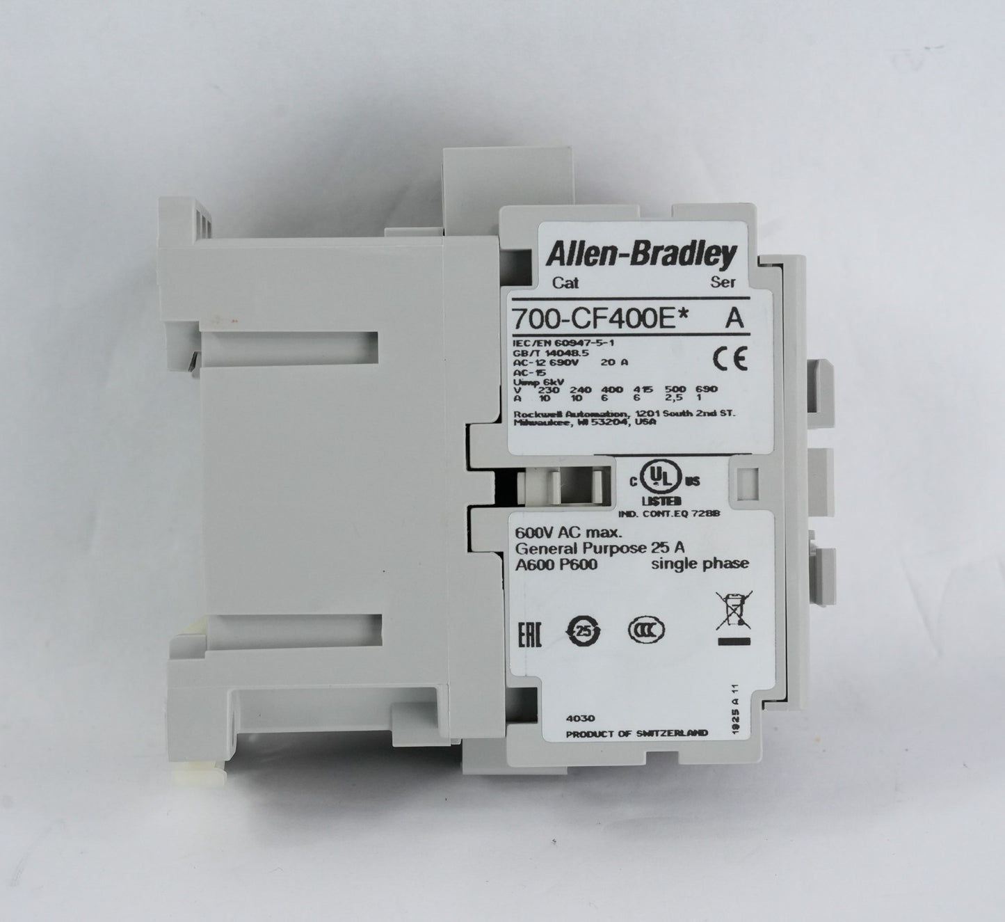 Allen Bradley 700-CF400EJ /A Bulletin 700 Relay 700-CF400E* - Open Box