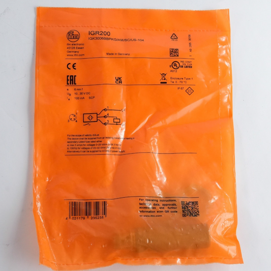 IFM Electronic IGR200 IGK3006BBPKG/AM/SC/US-104 Sensor - Sealed Surplus