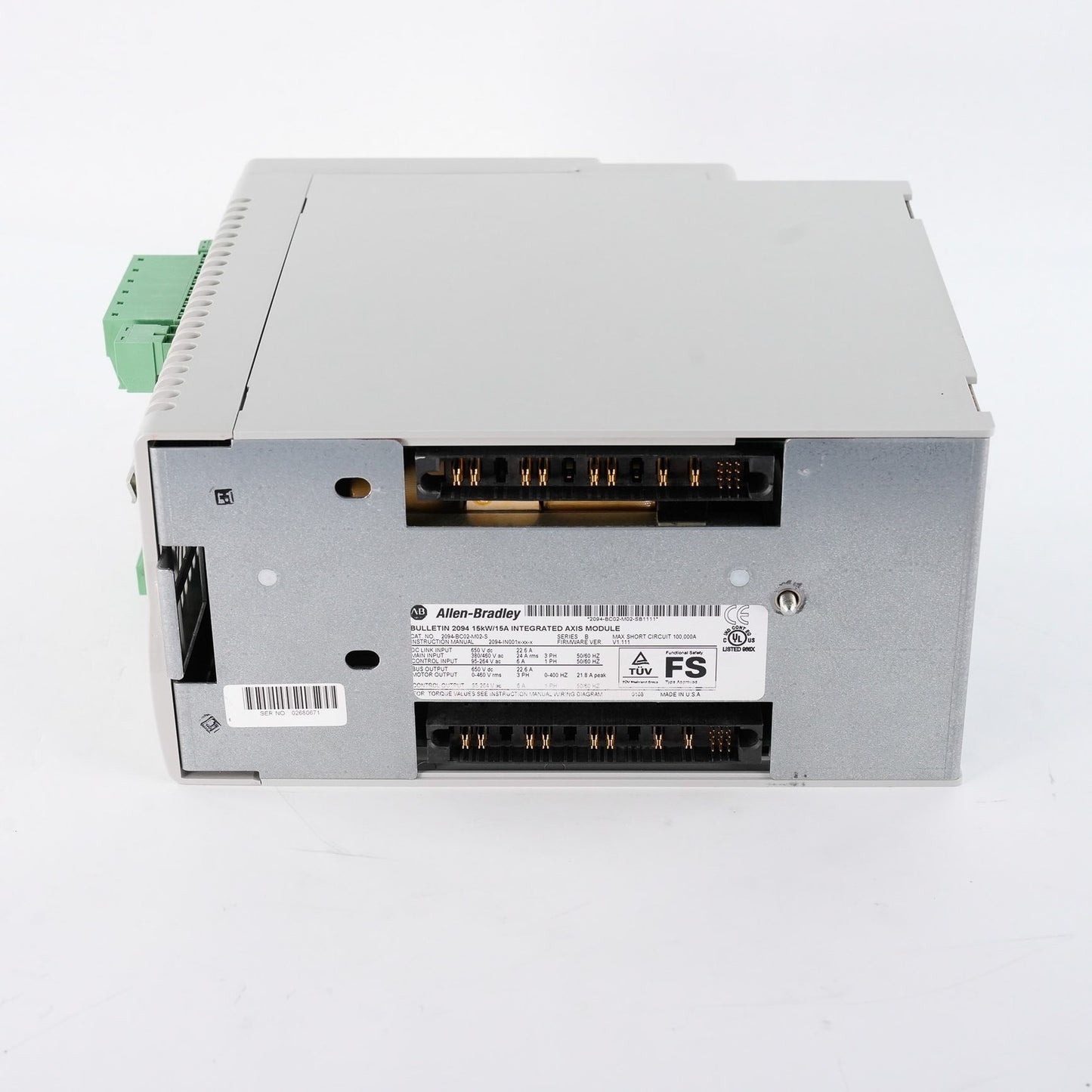 Allen Bradley 2094-BC02-M02-S /B Kinetix 6000 Integrated Axis Module 15kW/15A