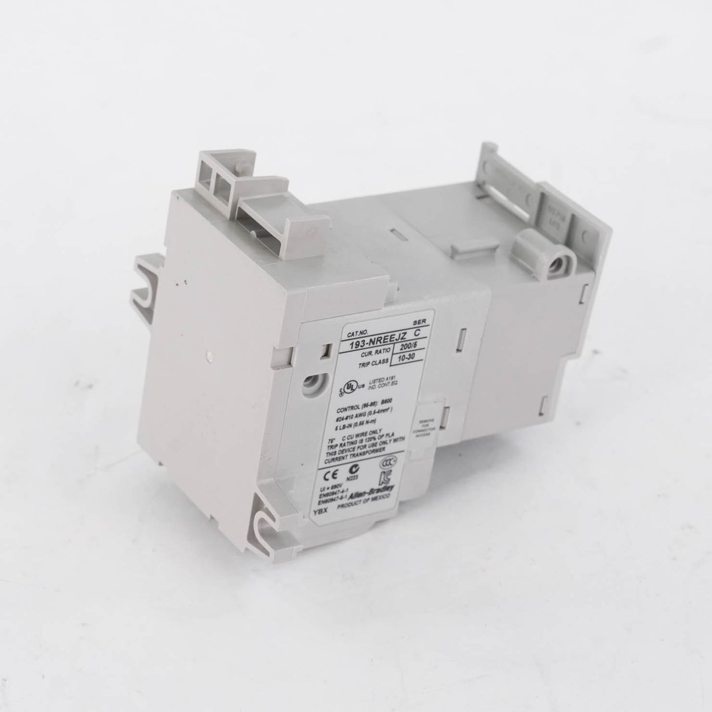 Allen Bradley 193-NREEJZ Ser C E1 Plus Electronic Overload Relay 1-5A 600V AC
