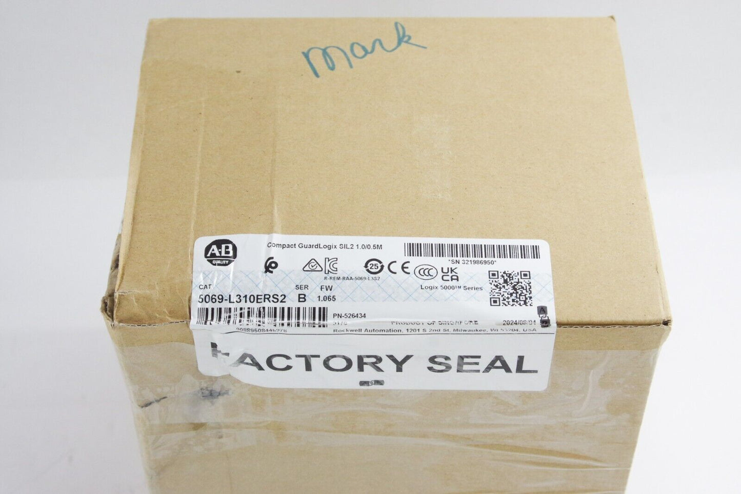 2024 Allen Bradley 5069-L310ERS2 Ser B Compact GuardLogix5380