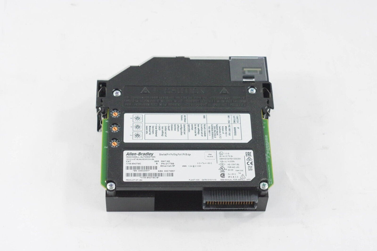 Allen Bradley 1756-EN2TSC / B EtherNeT/IP Module Series B