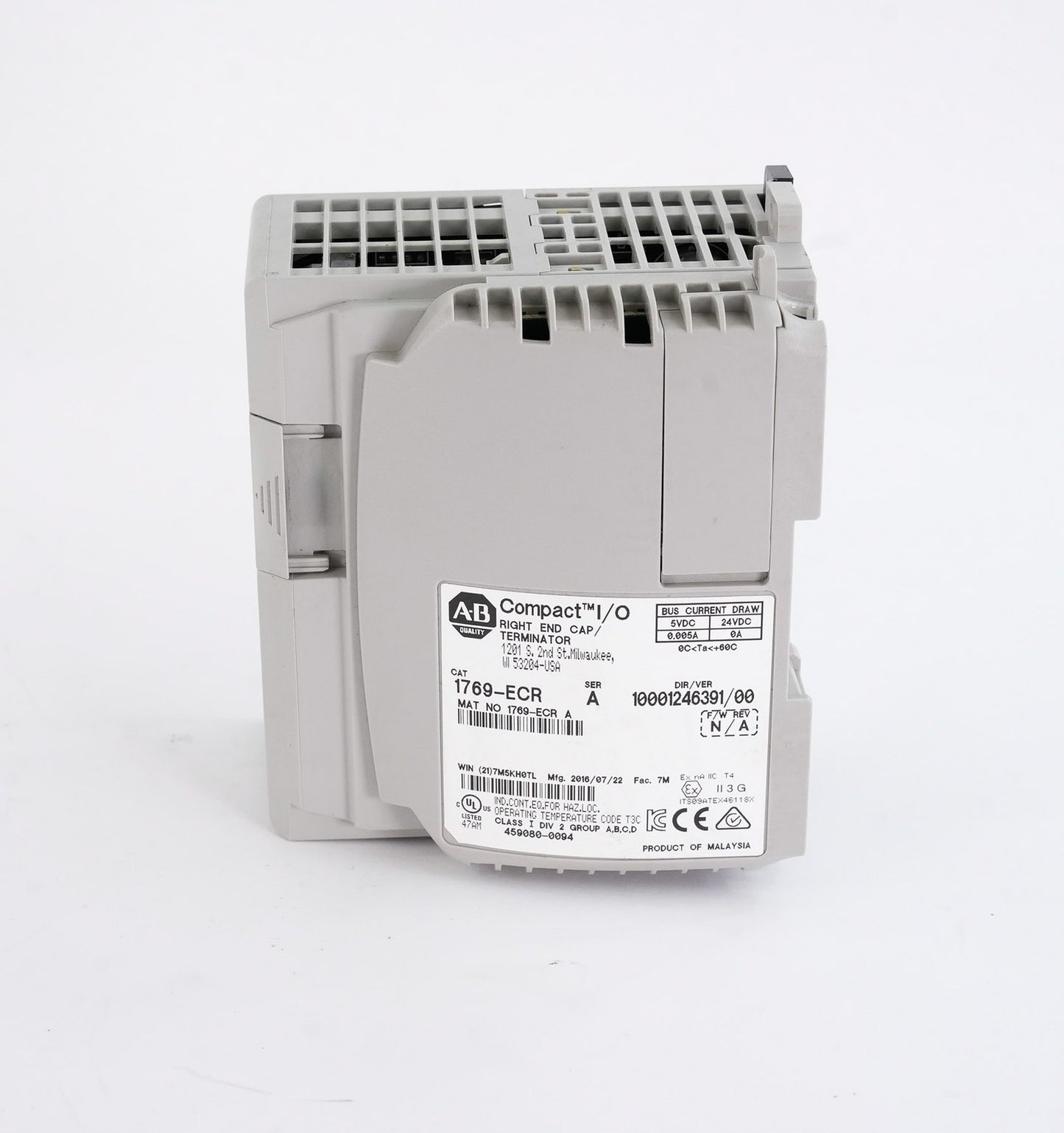 Allen Bradley 1769-L33ER /A CompactLogix 5370 Controller 2MB 1769L33ER + ECR