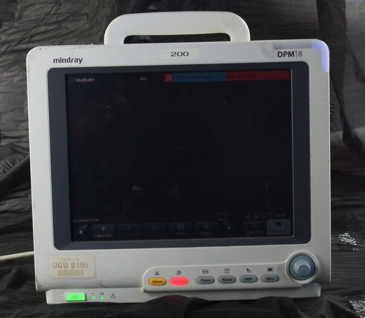 Mindray DPM6 Patient Monitor - FOR PARTS