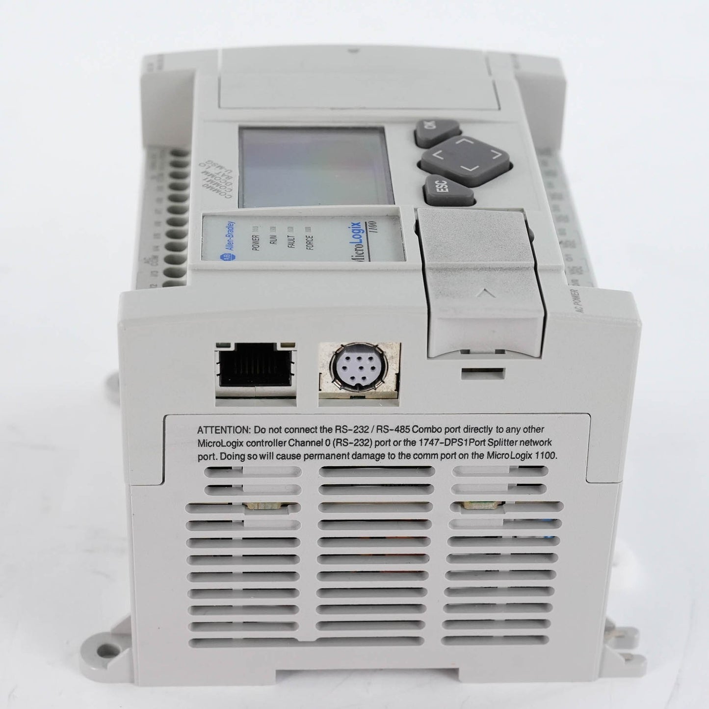 Allen Bradley 1763-L16AWA Ser B MicroLogix 1100 PLC 120/240V AC 1763L16AWA