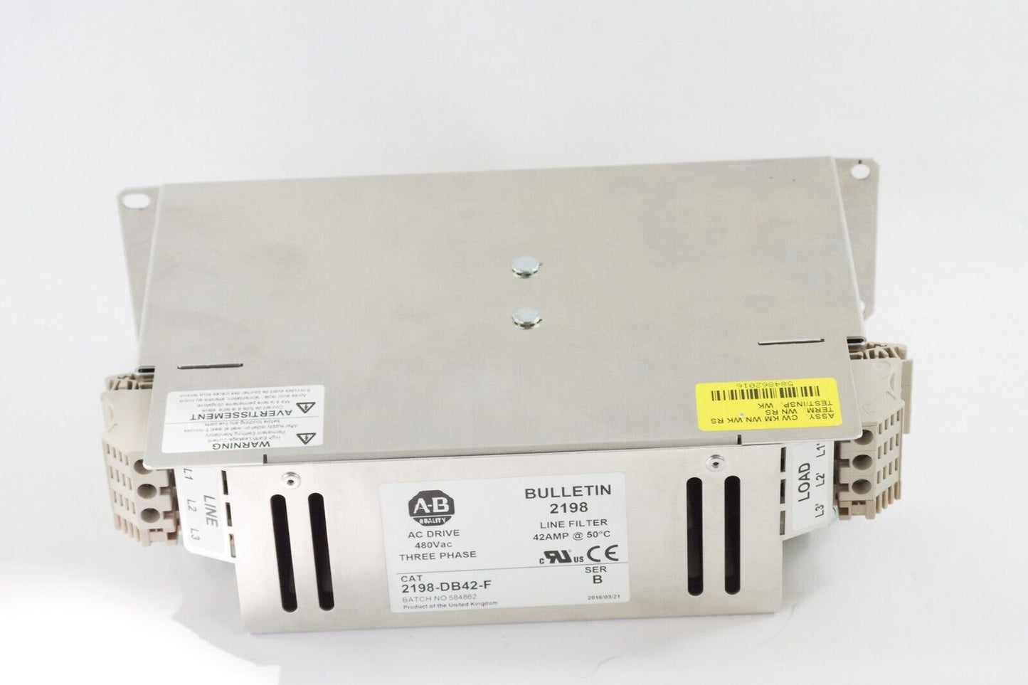 Allen Bradley 2198-DB42-F Ser B Kinetix 5500 42A AC Line Filter