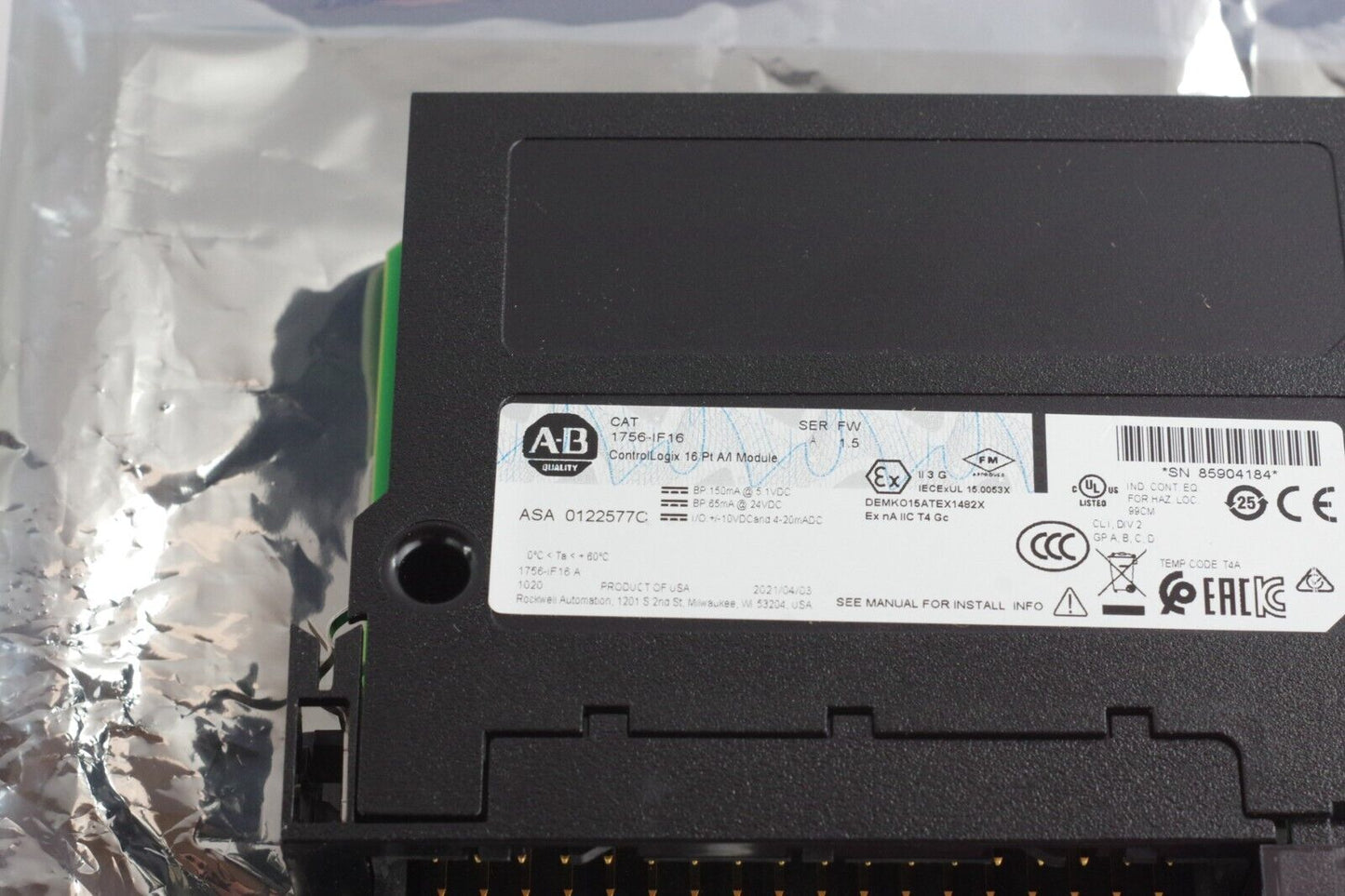 Allen Bradley 1756-IF16 Series A ControlLogix Analog Input Module - Open Box
