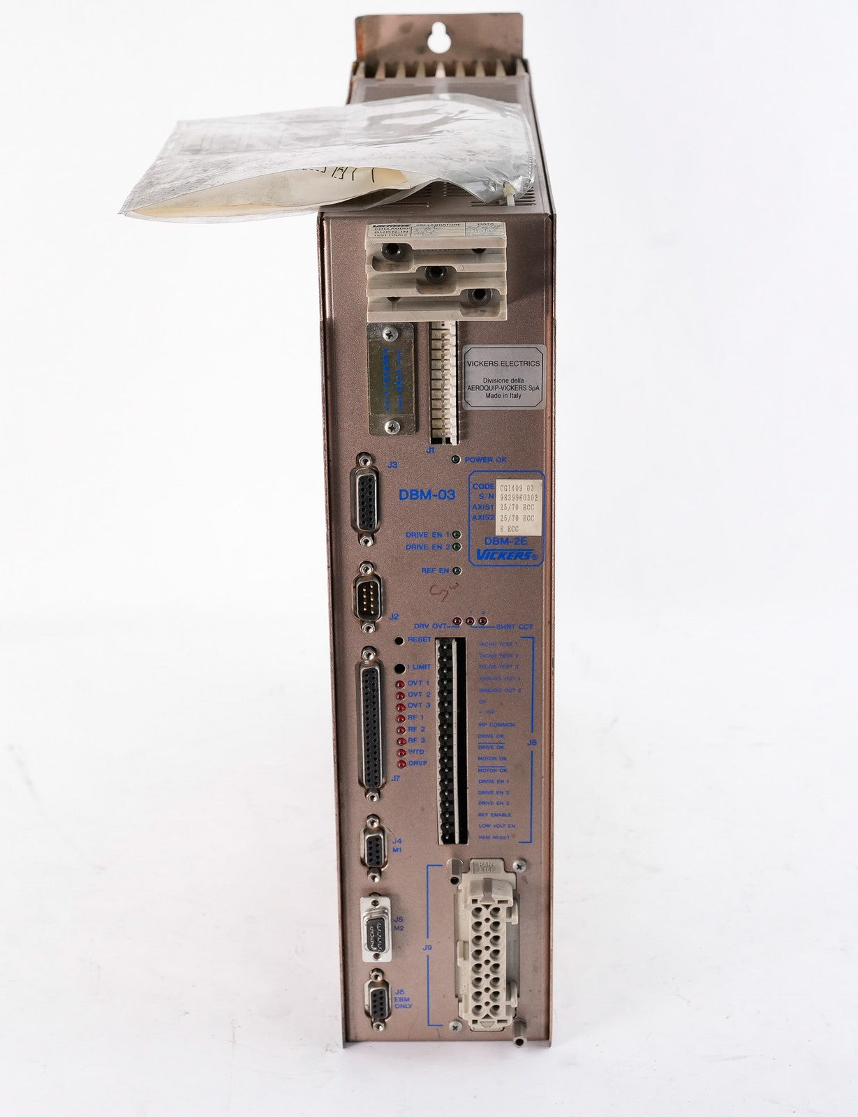 Vickers DBM-03 CG1409 03 Servo Drive 3-Axis DBM03 CG140903 25/70 ECC