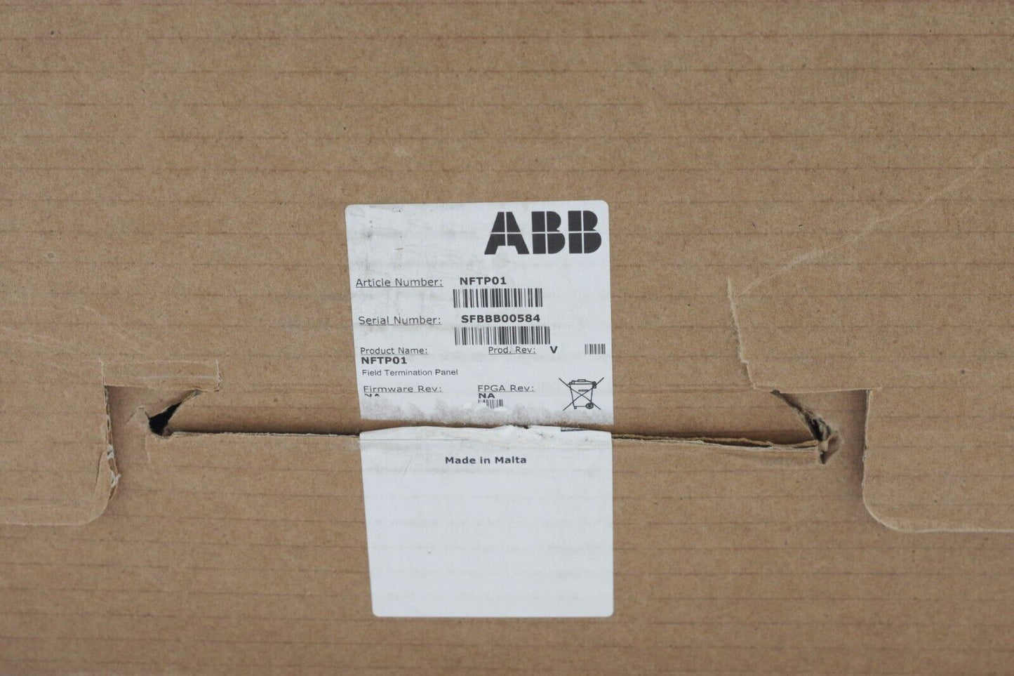 ABB 6632059 NFTP01 Field Termination Panel - Open Box