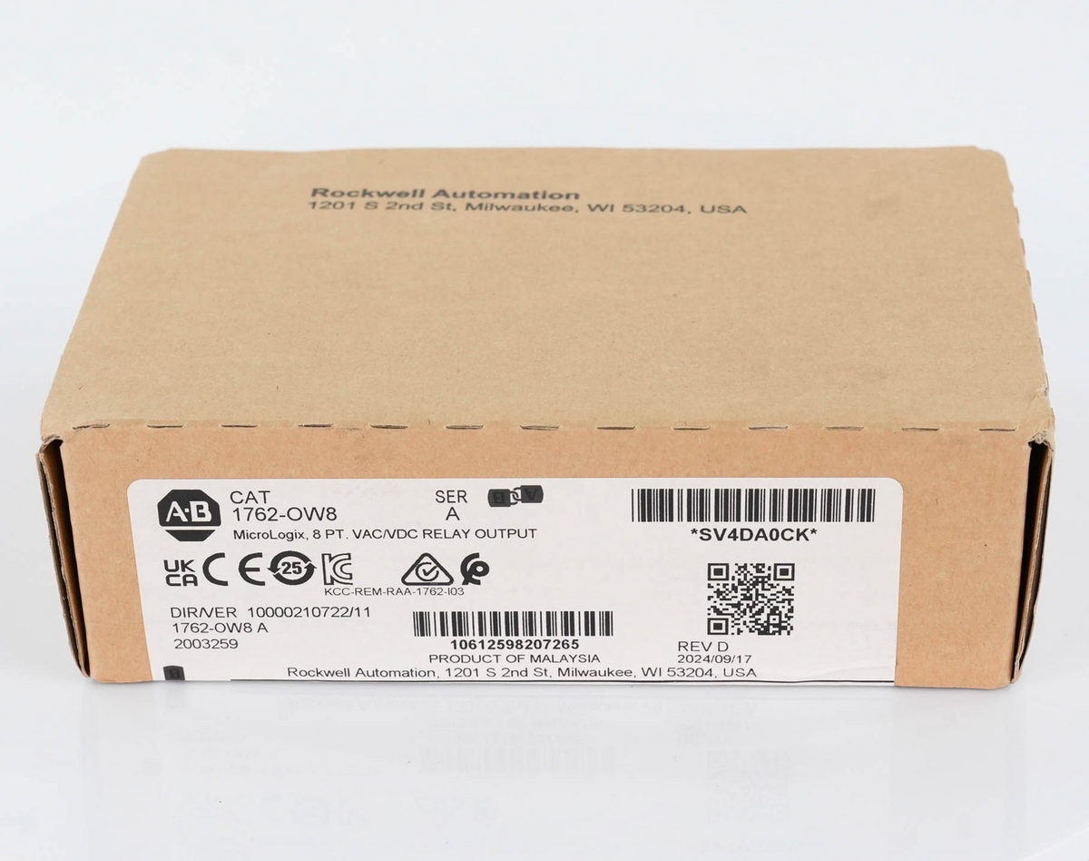 Allen Bradley 1762-OW8 MicroLogix 8 Point Relay Output Module 1762OW8 5-265 VAC