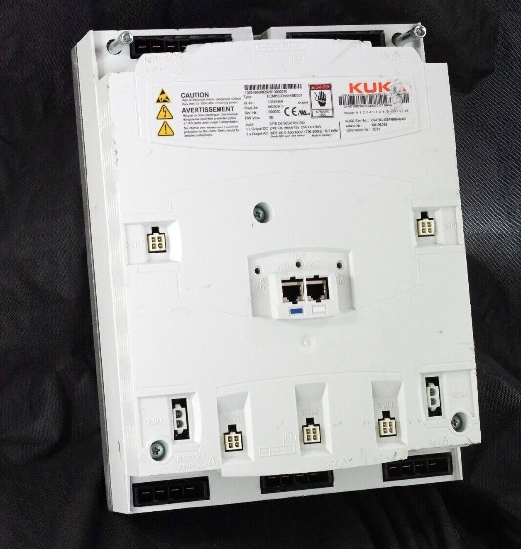 KUKA ECMBS3D4444BE531 Servo Pack Drive Controller KSP 600-3x40 + 1 year Warranty