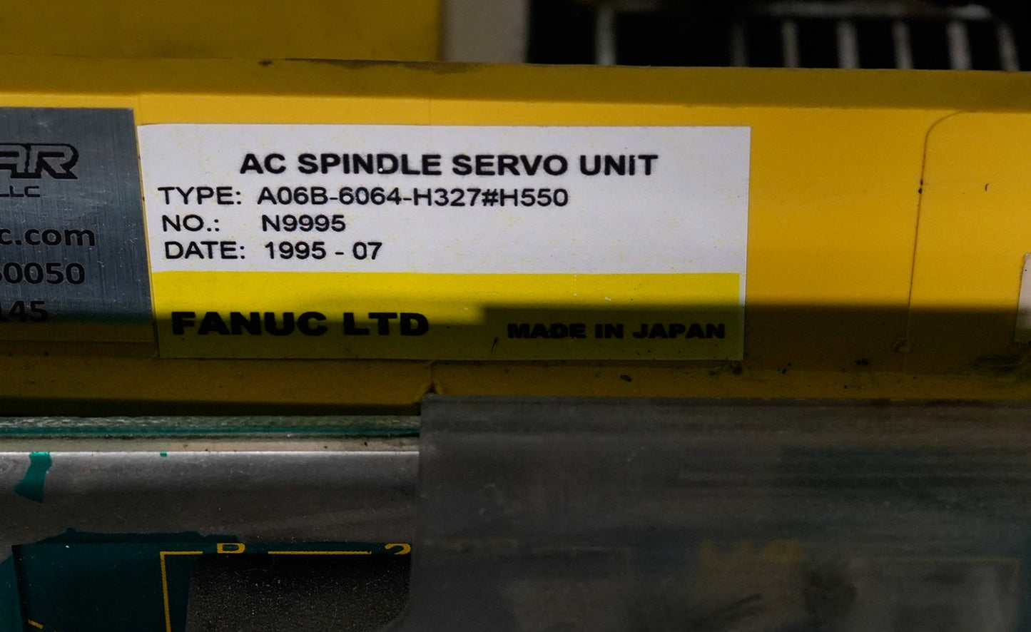 FANUC A06B-6064-H327#H550 AC Spindle Servo Unit A06B6064H327 1995