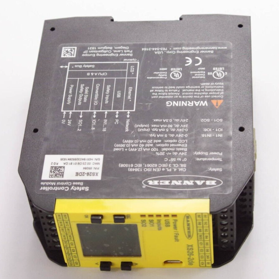 Banner XS26-2DE / XS262DE 85064 Engineering Expandable Safety Controller