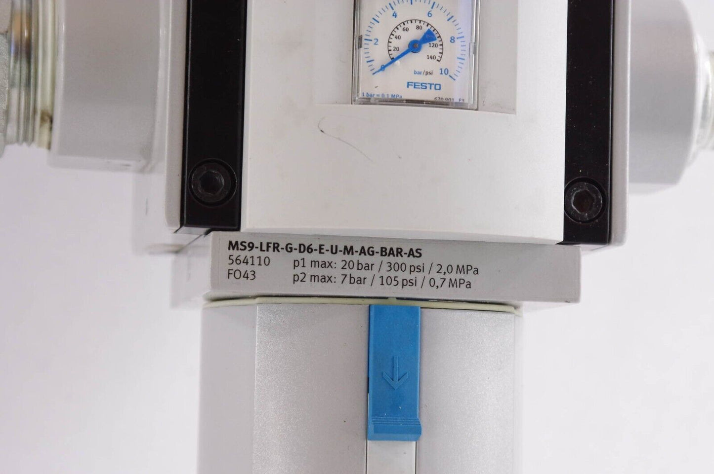 FESTO MS9-LFR-G-D6-E-U-M-AG-BAR-AS / MS9LFRGD6EUMAGBARAS Filter regulator