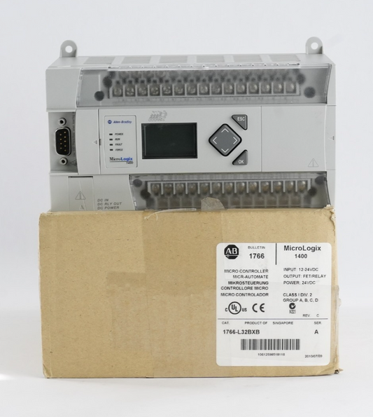 Allen Bradley 1766-L32BXB Ser A Rev C MicroLogix 1400 Processor - Open Box