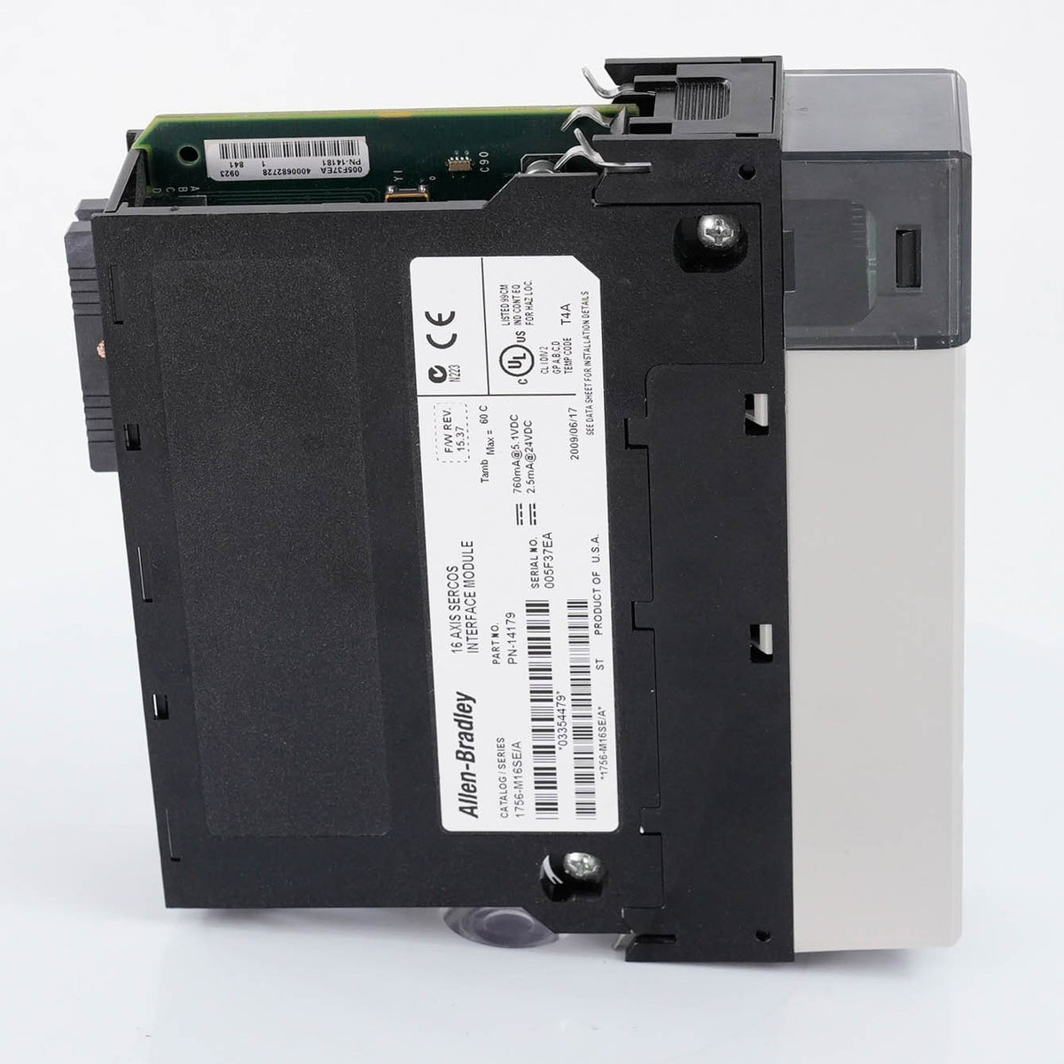 Allen Bradley 1756-M16SE Ser A ControlLogix 16 Axis SERCOS Interface 1756M16SE